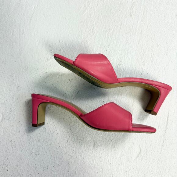 A New Day Peach Pink Lindie Heeled Mules, Size 6.5 - Picture 6 of 9